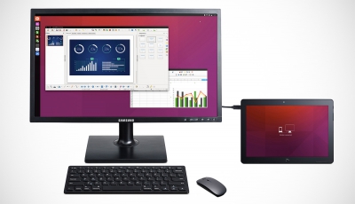 Ubuntu презентовала планшет, способный превращаться в ПК